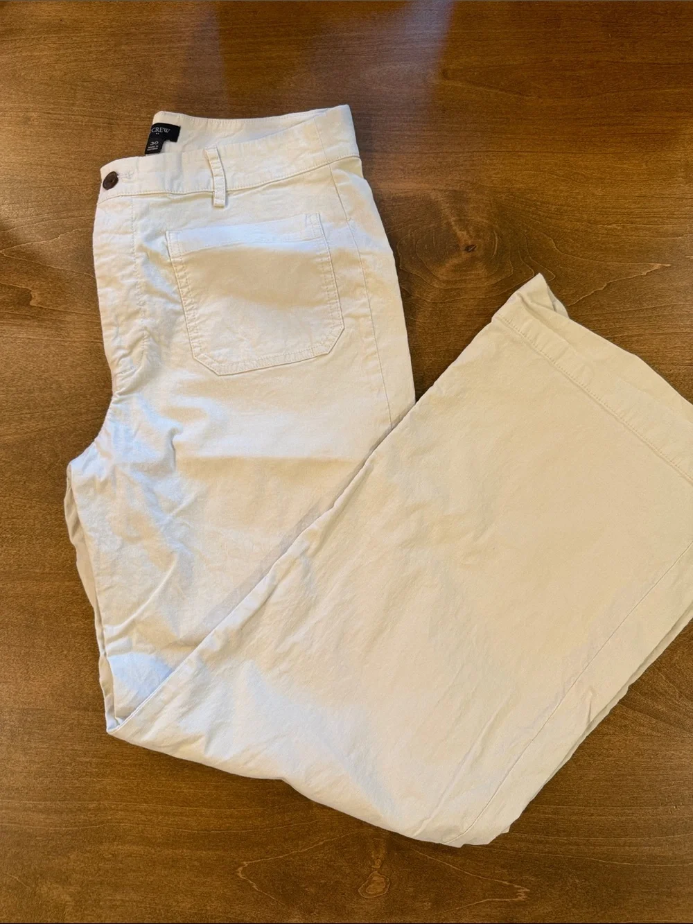 Banana Republic Wide Leg Pants in Cream